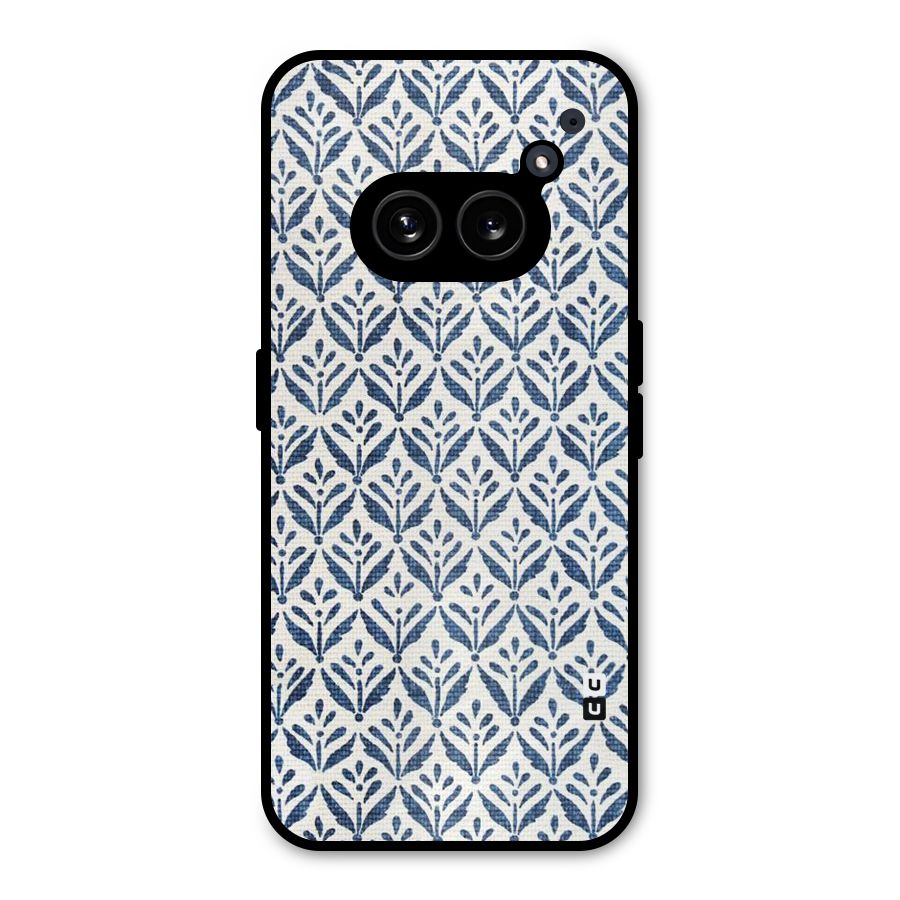 Blue Leaf Metal Back Case for Nothing Phone 2a Plus
