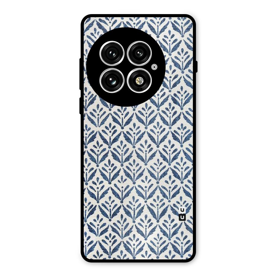 Blue Leaf Metal Back Case for OnePlus 13