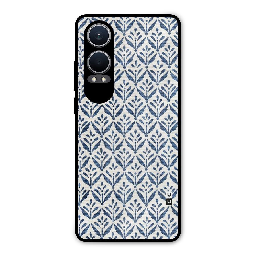 Blue Leaf Metal Back Case for OnePlus Nord CE4 Lite