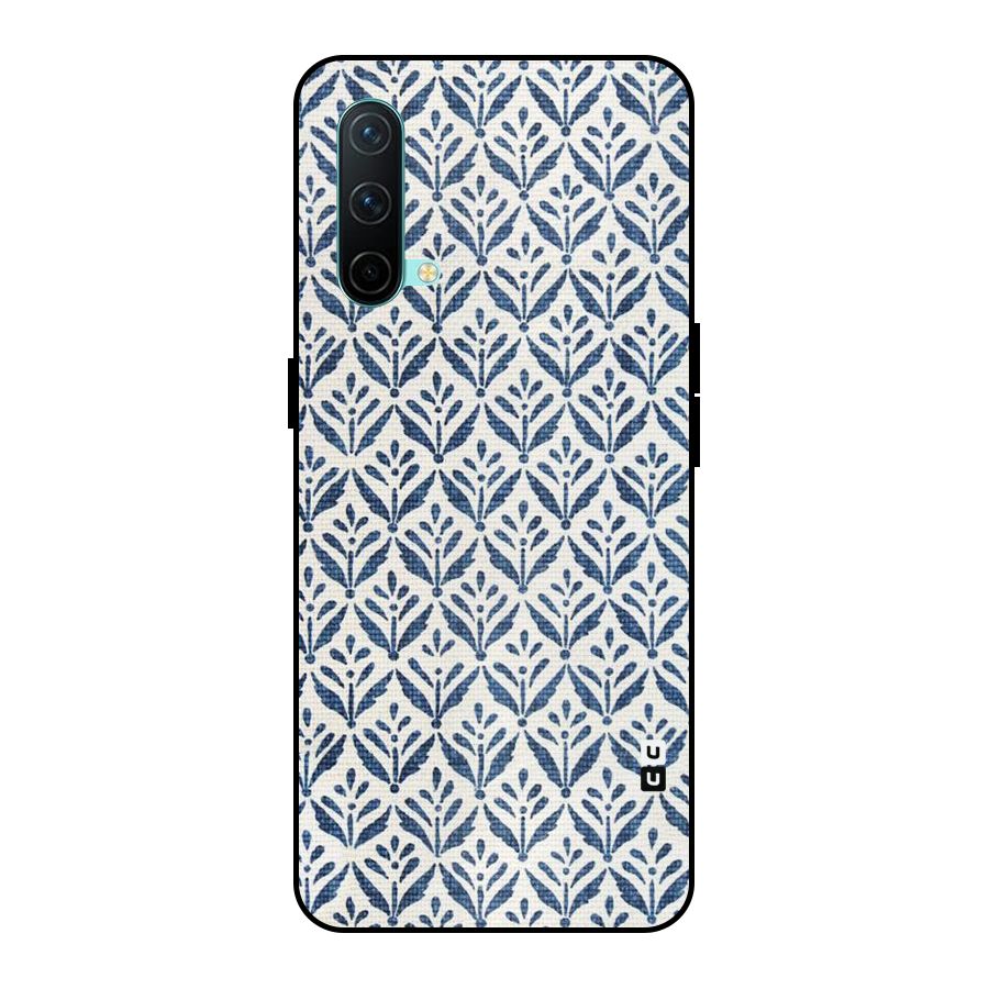 Blue Leaf Metal Back Case for OnePlus Nord CE 5G