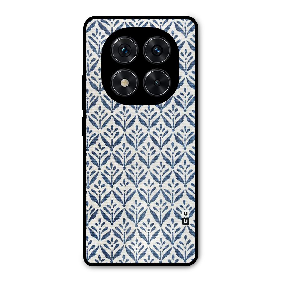 Blue Leaf Metal Back Case for Poco X7