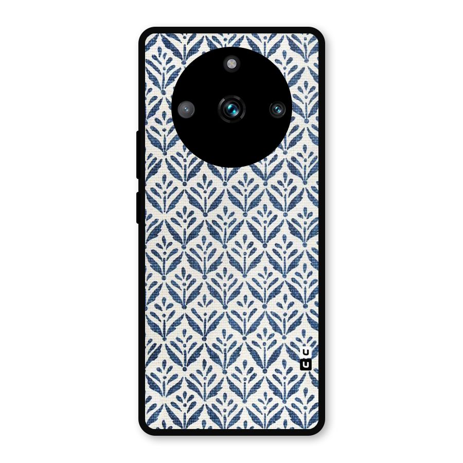 Blue Leaf Metal Back Case for Realme 11 Pro Plus