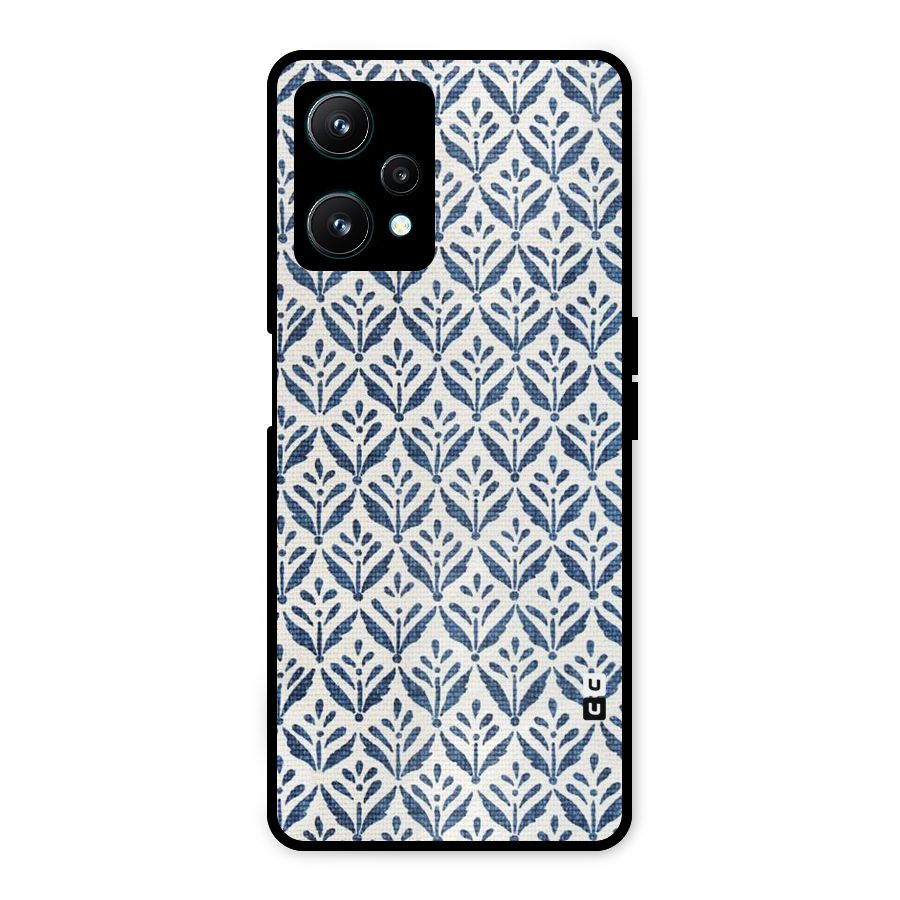 Blue Leaf Metal Back Case for Realme 9 Pro 5G