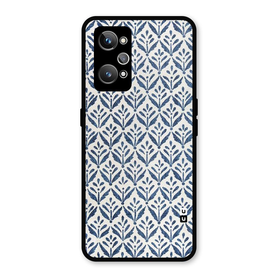 Blue Leaf Metal Back Case for Realme GT 2