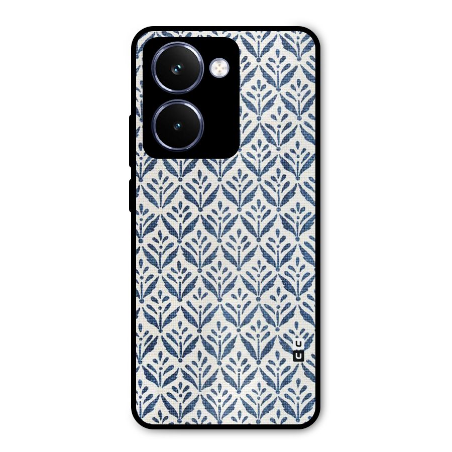 Blue Leaf Metal Back Case for Realme P3 Ultra