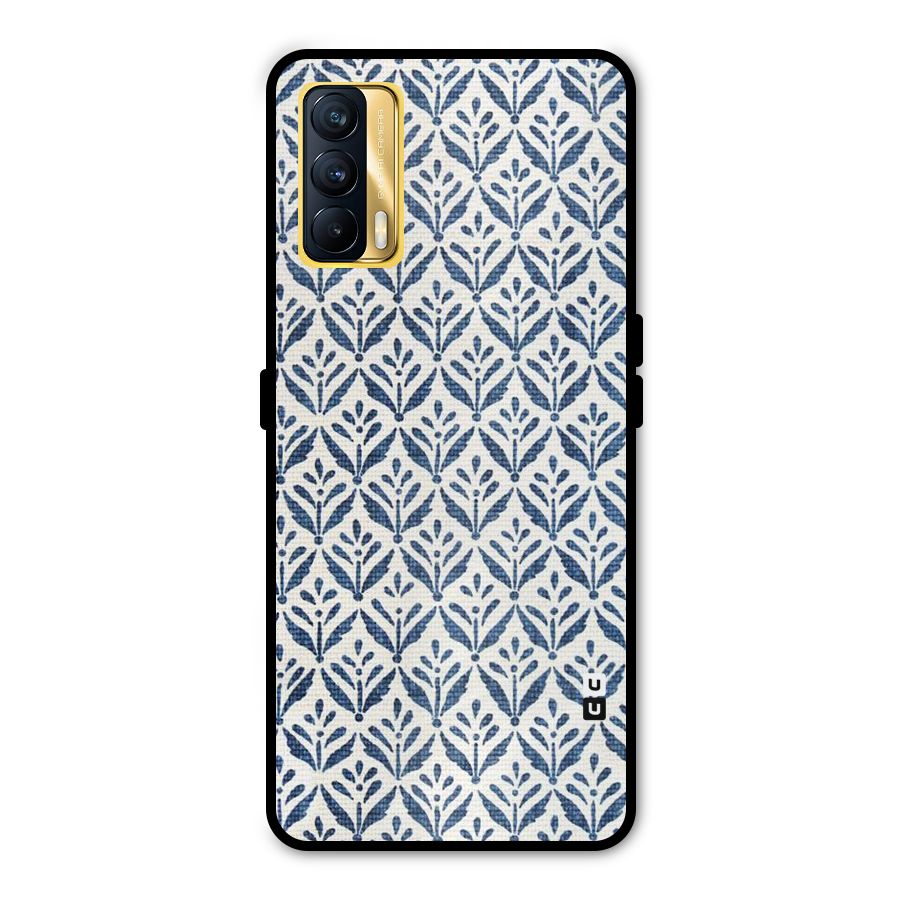 Blue Leaf Metal Back Case for Realme X7