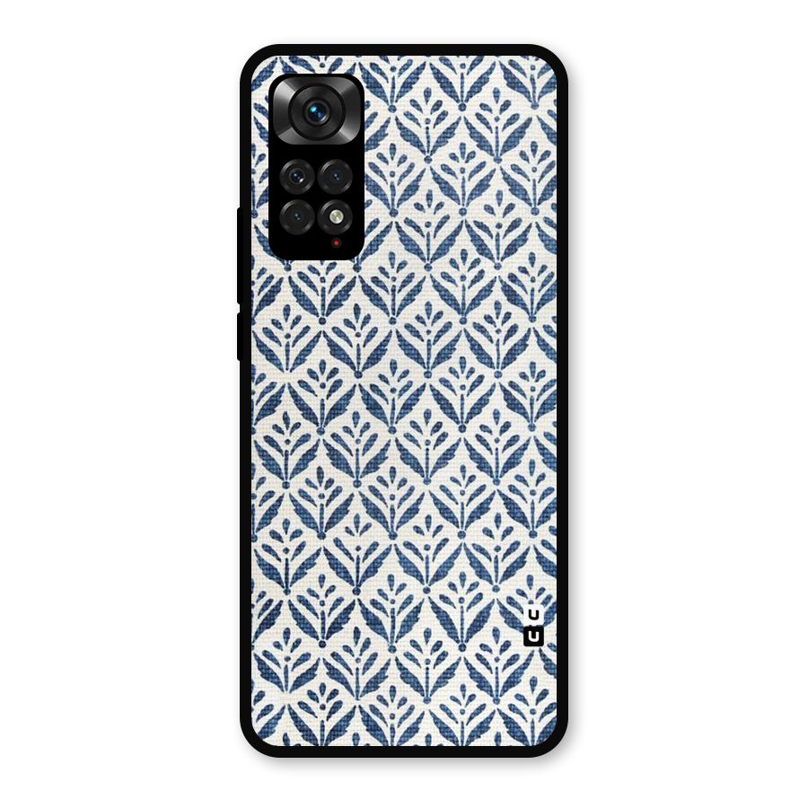 Blue Leaf Metal Back Case for Redmi Note 11s