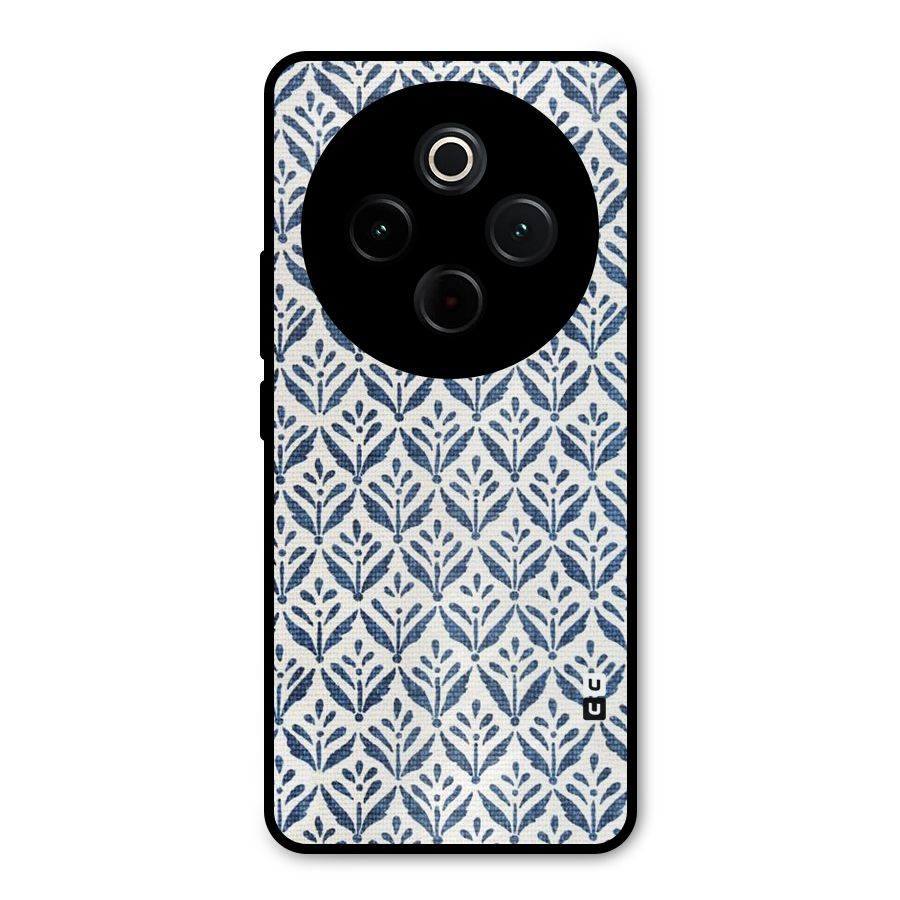 Blue Leaf Metal Back Case for iQOO Z10