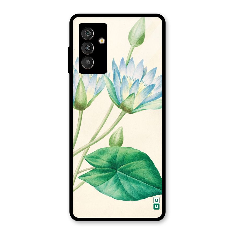 Blue Lotus Glass Back Case for Galaxy M13