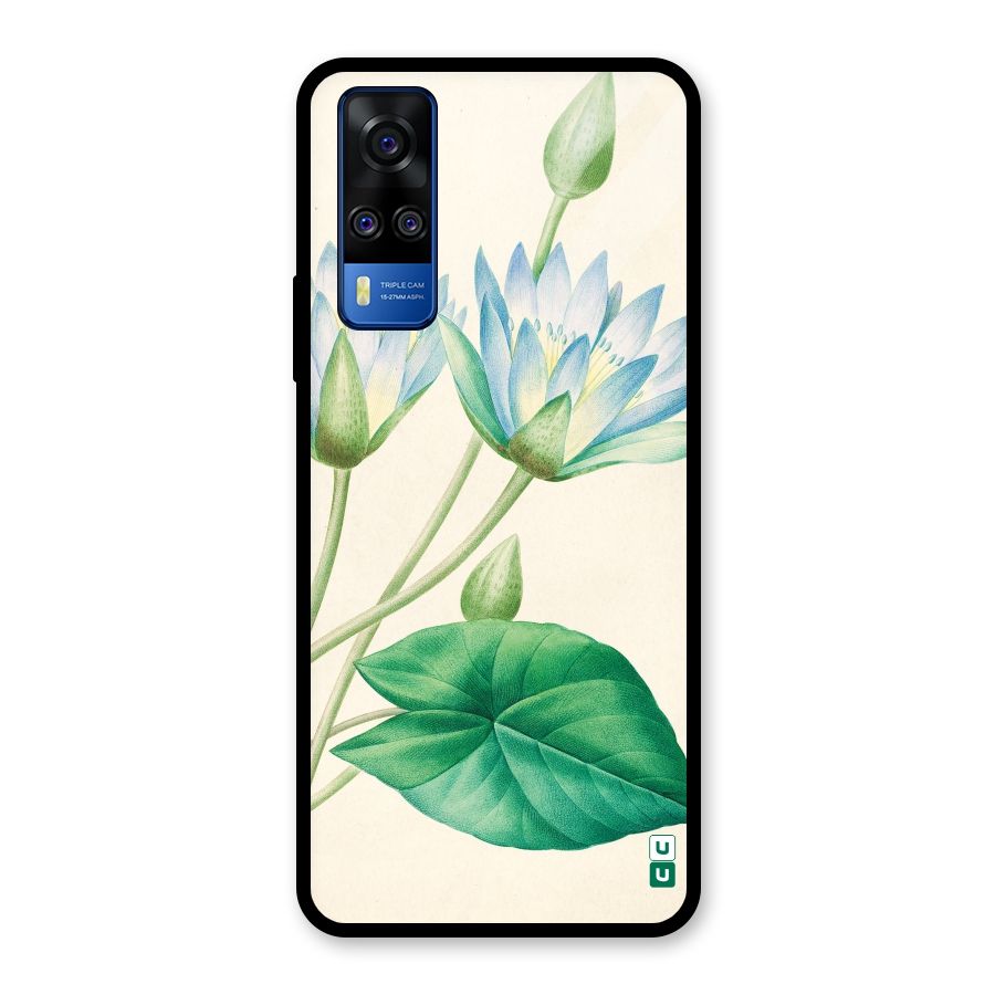 Blue Lotus Glass Back Case for Vivo Y31
