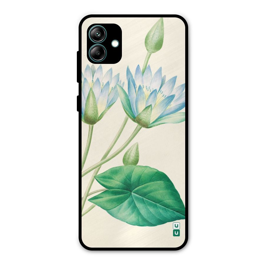 Blue Lotus Metal Back Case for Galaxy A04