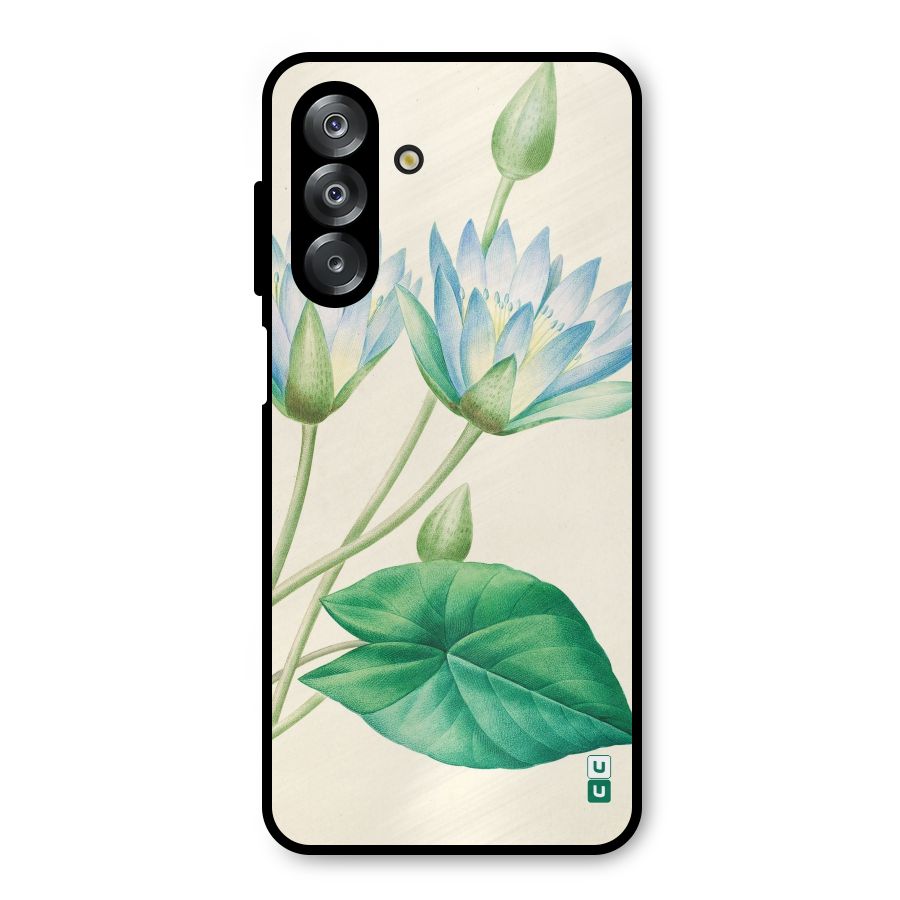 Blue Lotus Metal Back Case for Galaxy A26