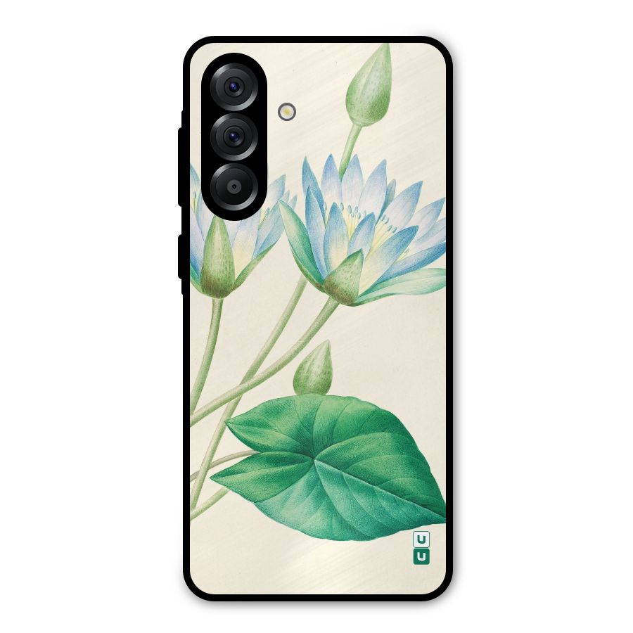 Blue Lotus Metal Back Case for Galaxy A36