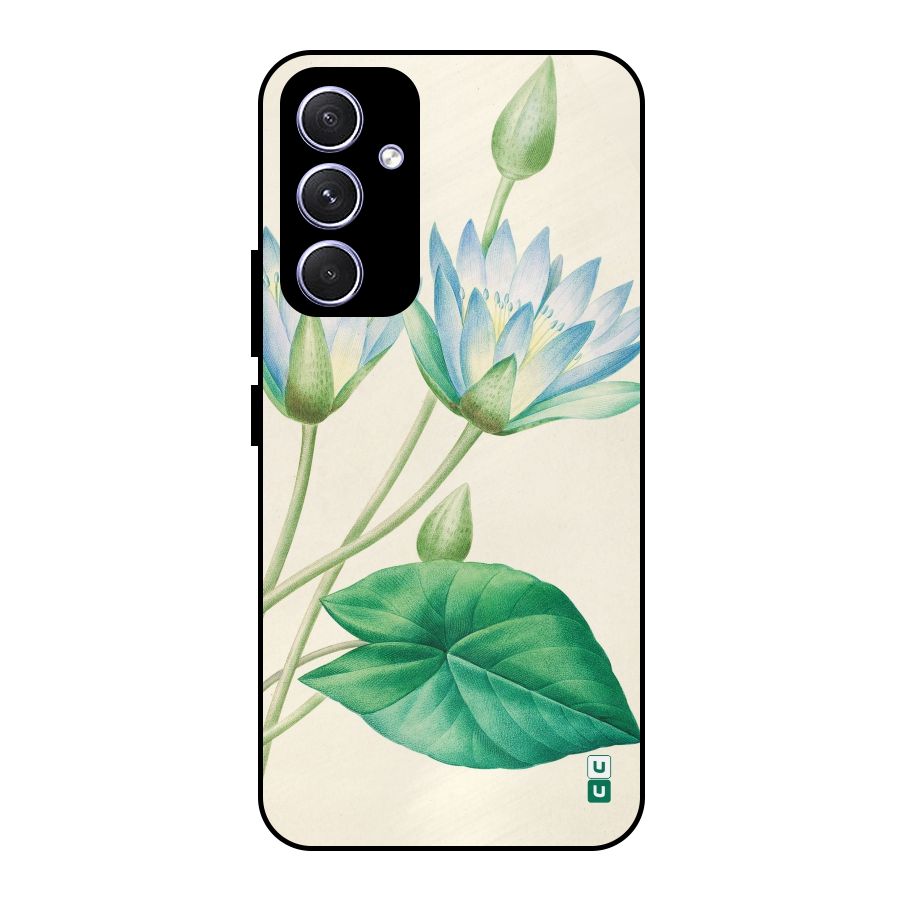 Blue Lotus Metal Back Case for Galaxy A54