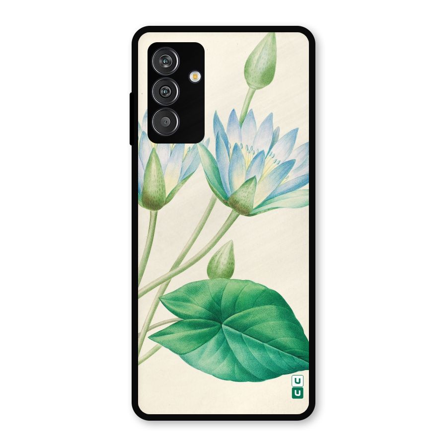 Blue Lotus Metal Back Case for Galaxy M13