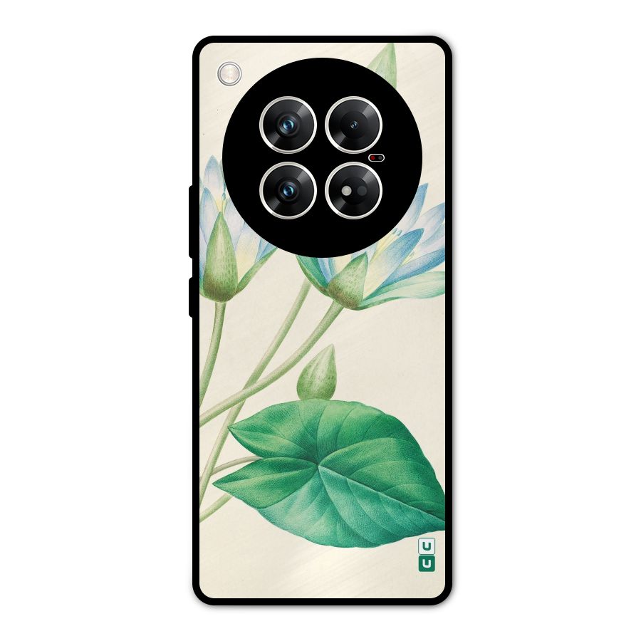 Blue Lotus Metal Back Case for Infinix Zero 40 5G