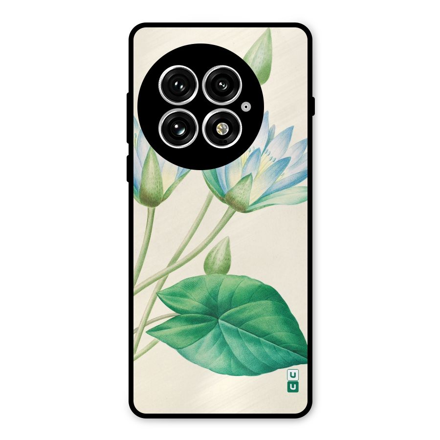 Blue Lotus Metal Back Case for OnePlus 13