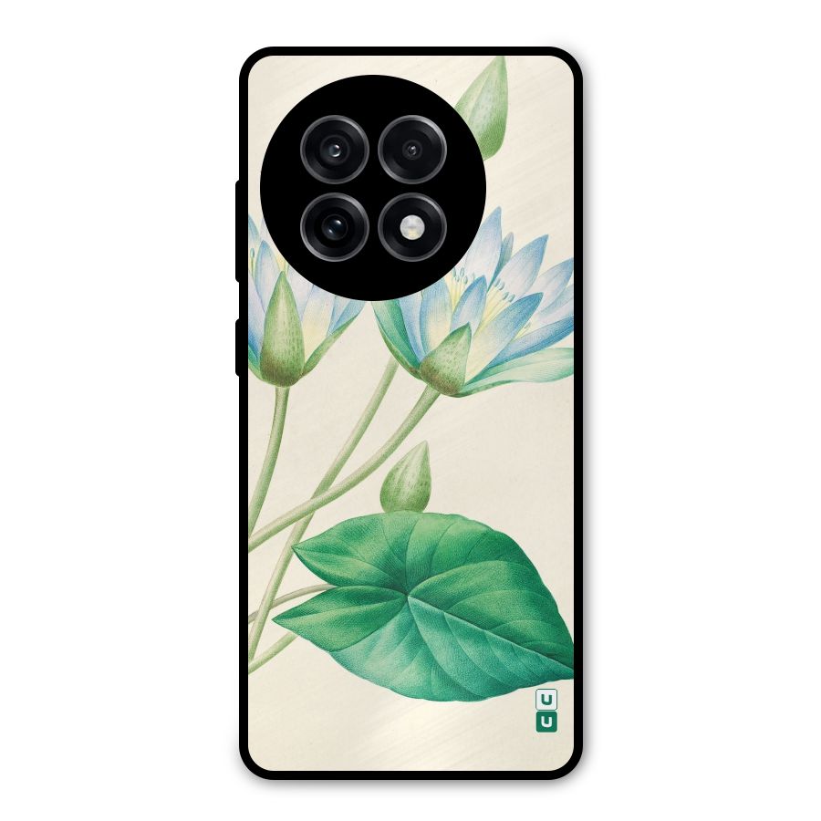 Blue Lotus Metal Back Case for OnePlus 13R