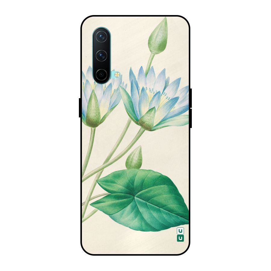 Blue Lotus Metal Back Case for OnePlus Nord CE 5G