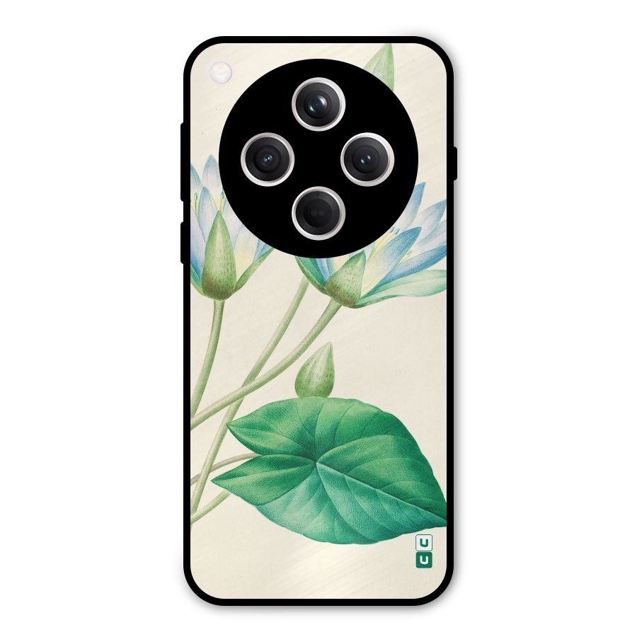 Blue Lotus Metal Back Case for Oppo Find X8