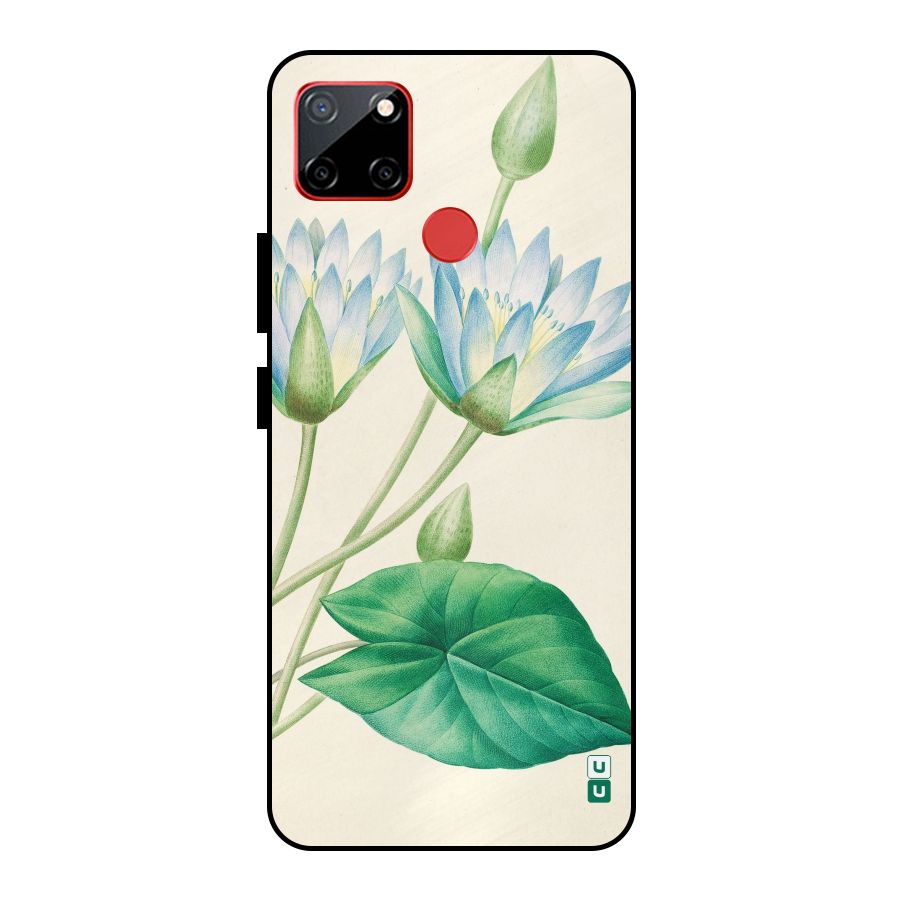 Blue Lotus Metal Back Case for Realme C12