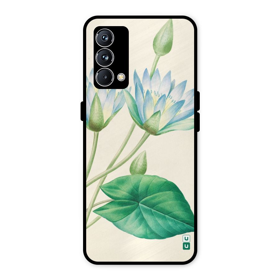 Blue Lotus Metal Back Case for Realme GT Master Edition