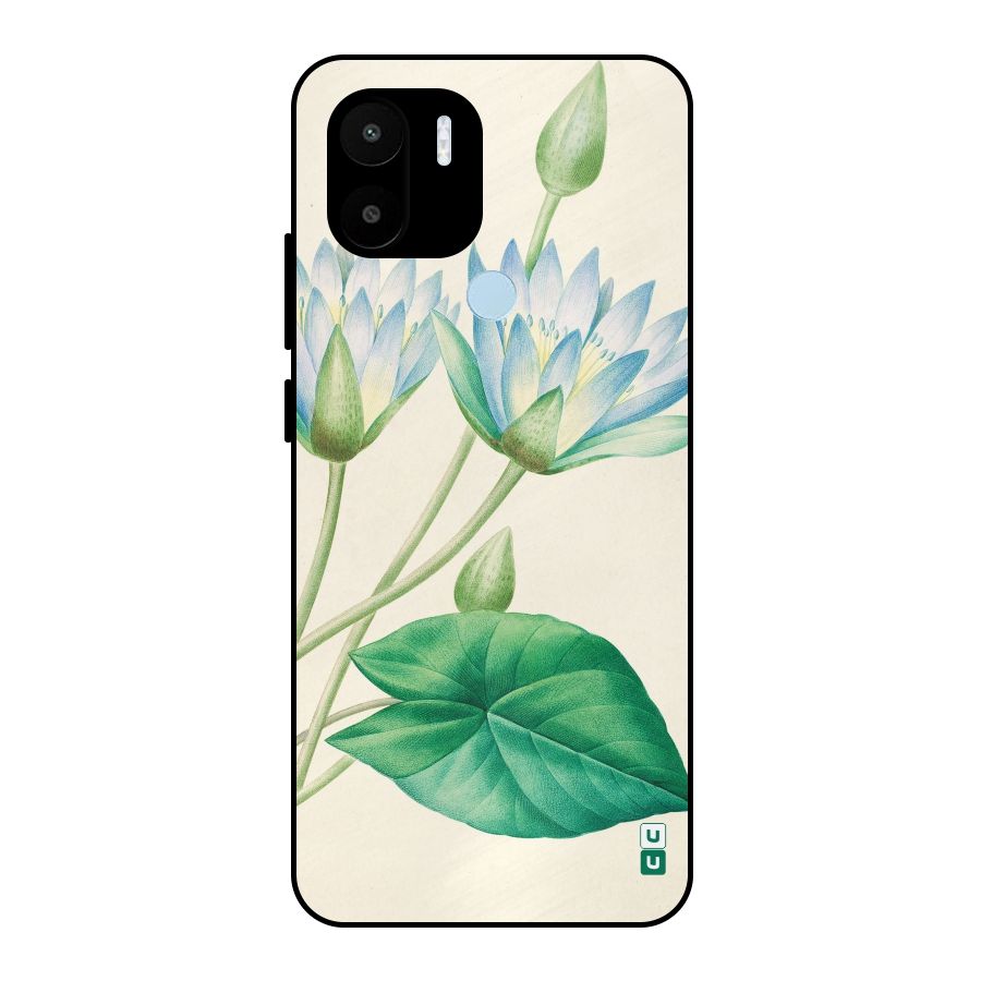 Blue Lotus Metal Back Case for Redmi A1+