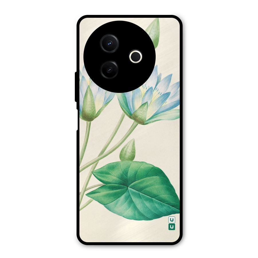 Blue Lotus Metal Back Case for Vivo Y39