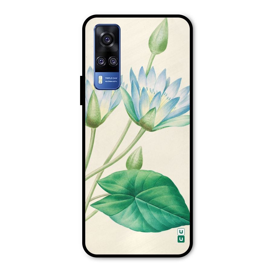 Blue Lotus Metal Back Case for Vivo Y51A