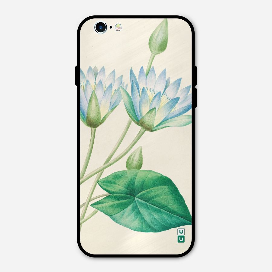 Blue Lotus Metal Back Case for iPhone 6 6s