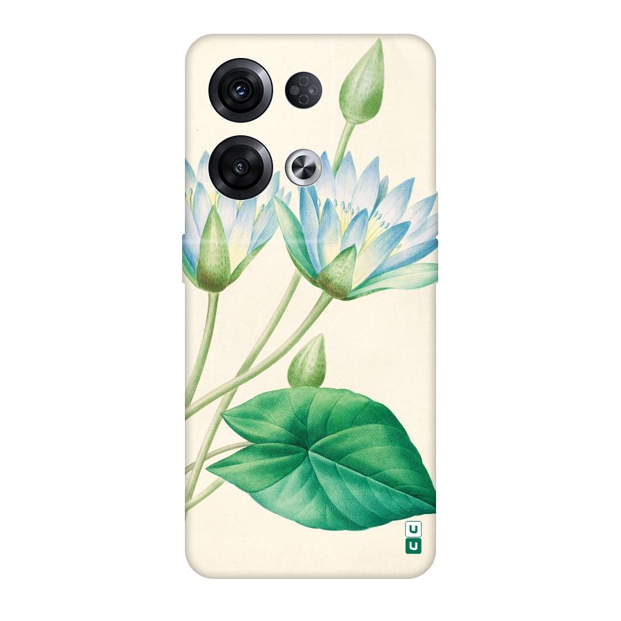 Blue Lotus Original Polycarbonate Back Case for Oppo Reno8 Pro 5G