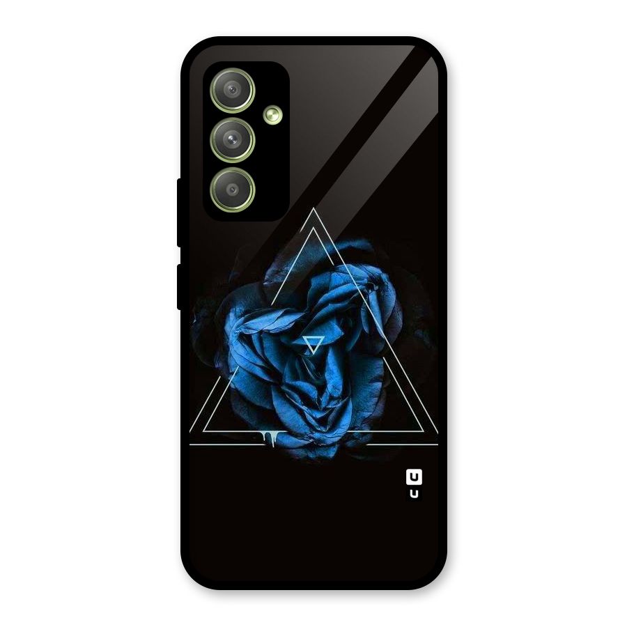 Blue Magic Triangle Glass Back Case for Galaxy A54