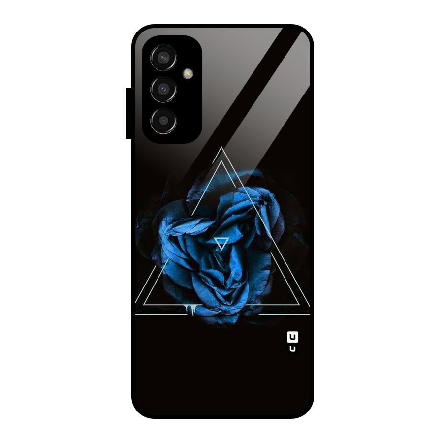 Blue Magic Triangle Glass Back Case for Galaxy F13