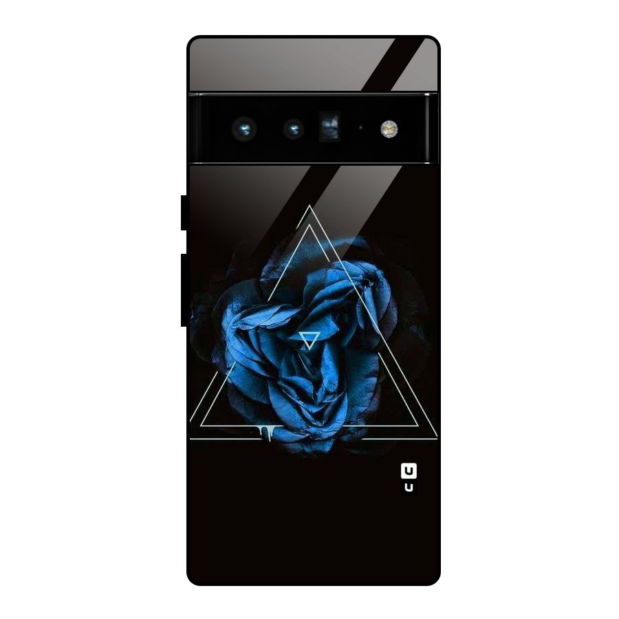 Blue Magic Triangle Glass Back Case for Google Pixel 6 Pro