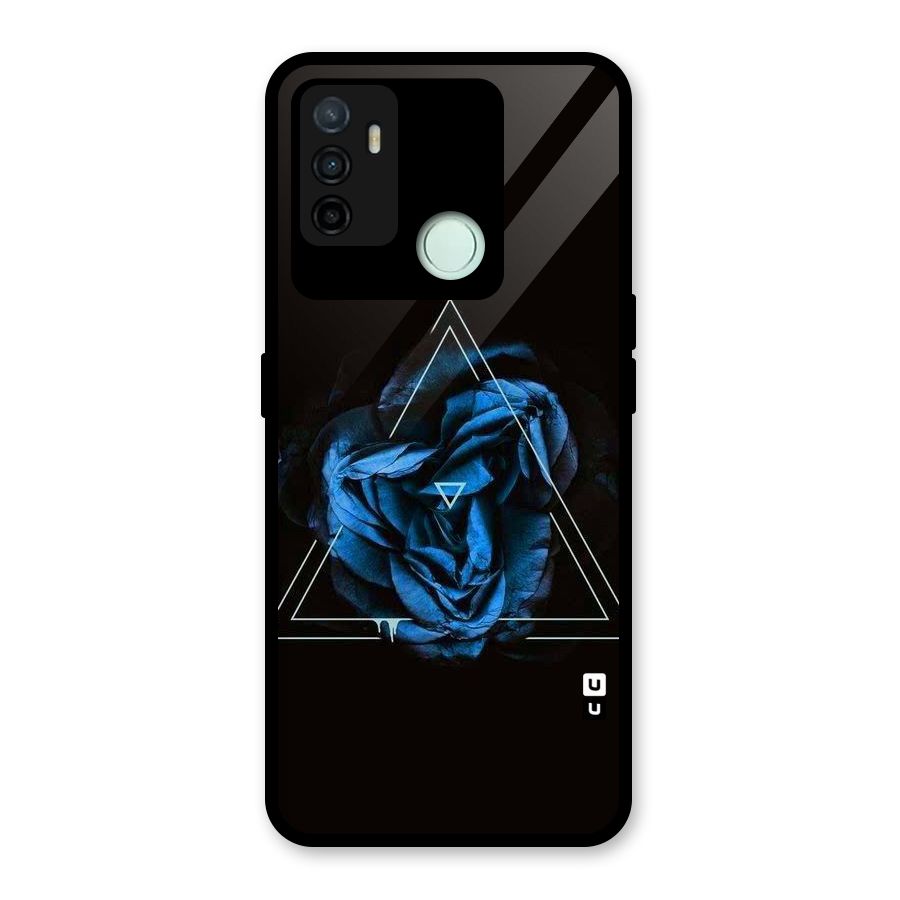 Blue Magic Triangle Glass Back Case for Oppo A53