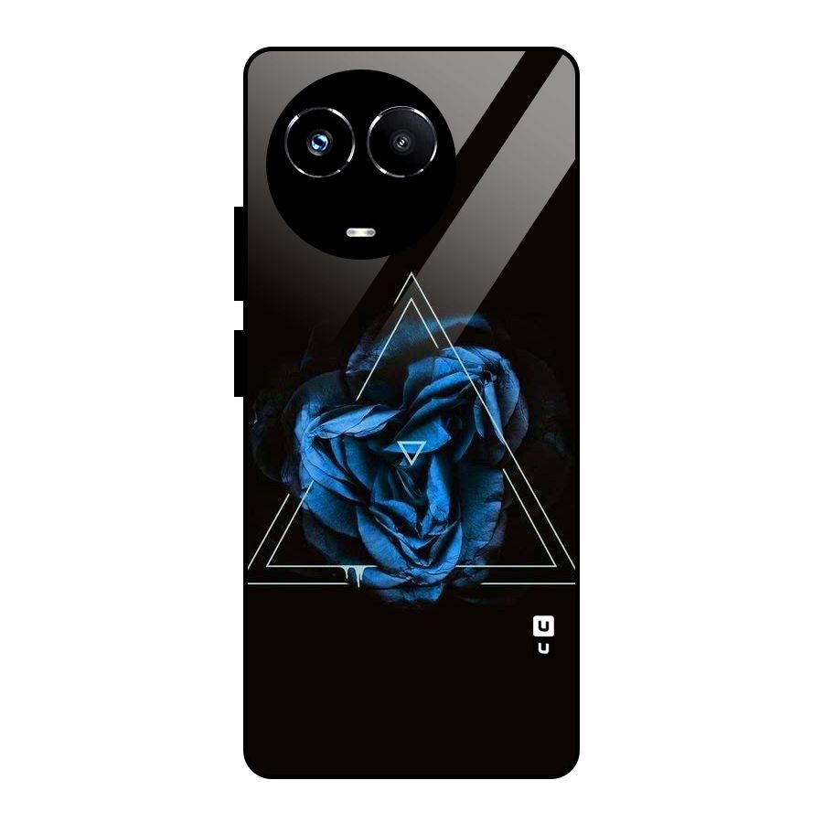 Blue Magic Triangle Glass Back Case for Realme 11X