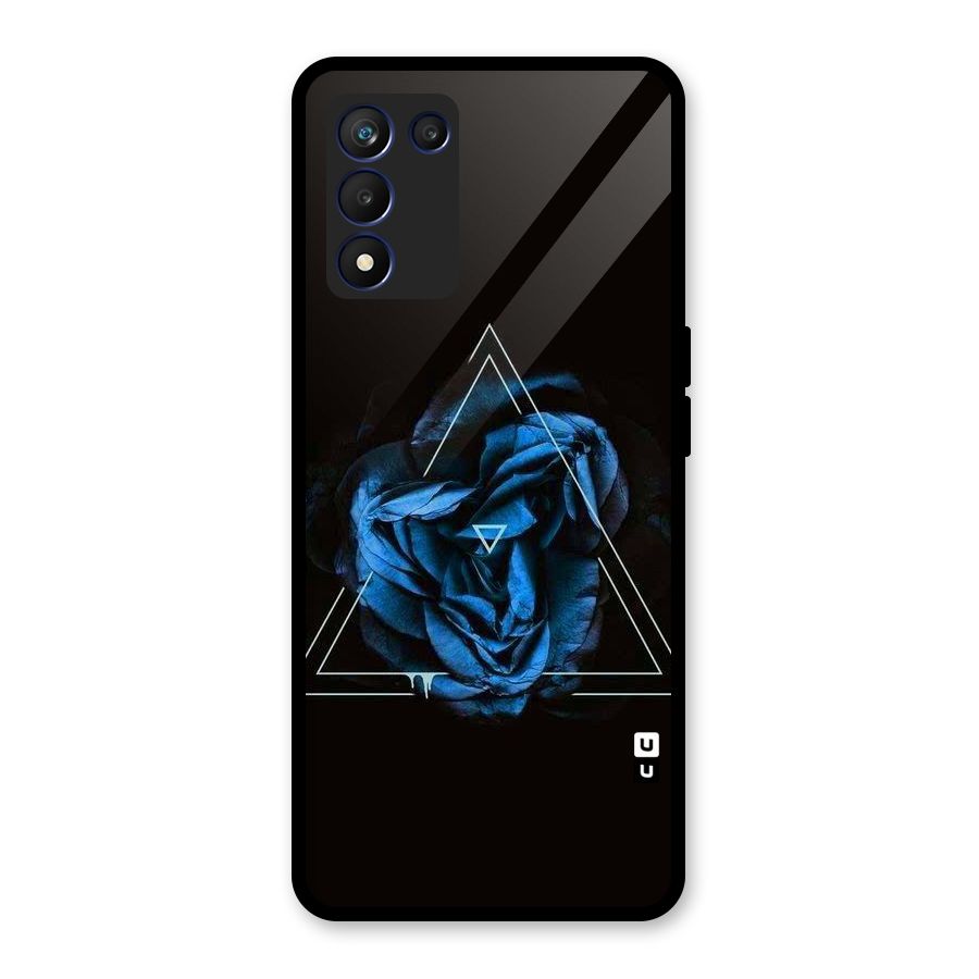 Blue Magic Triangle Glass Back Case for Realme 9 5G Speed