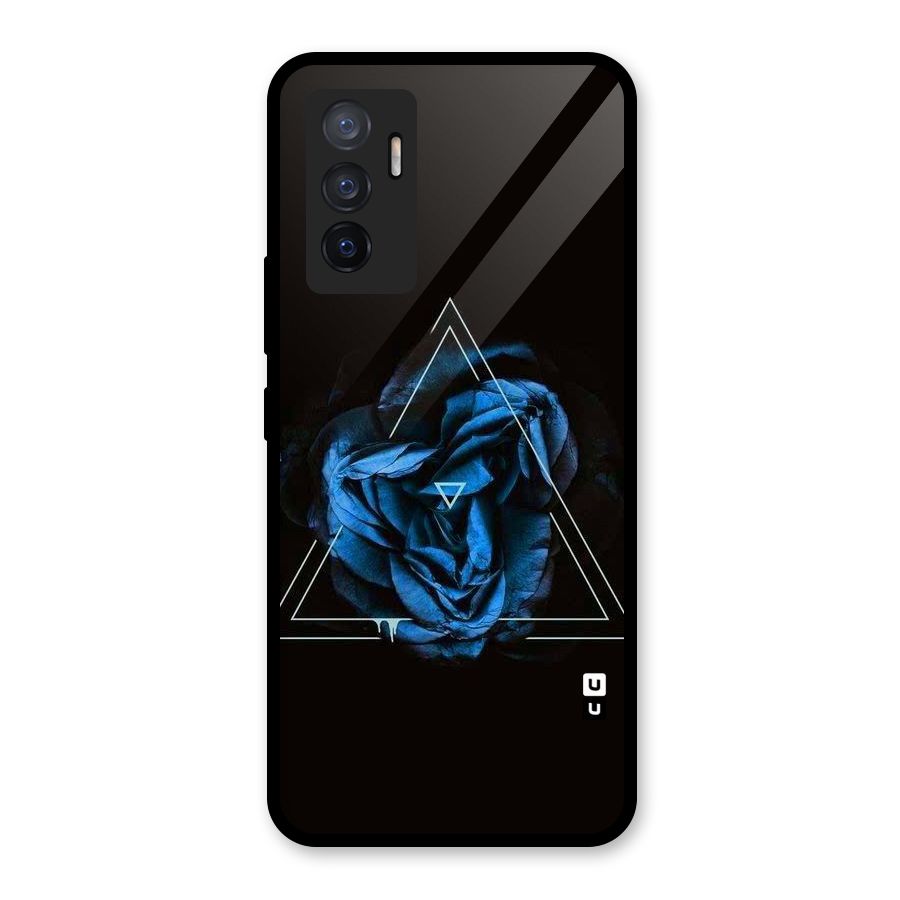 Blue Magic Triangle Glass Back Case for Vivo V23e