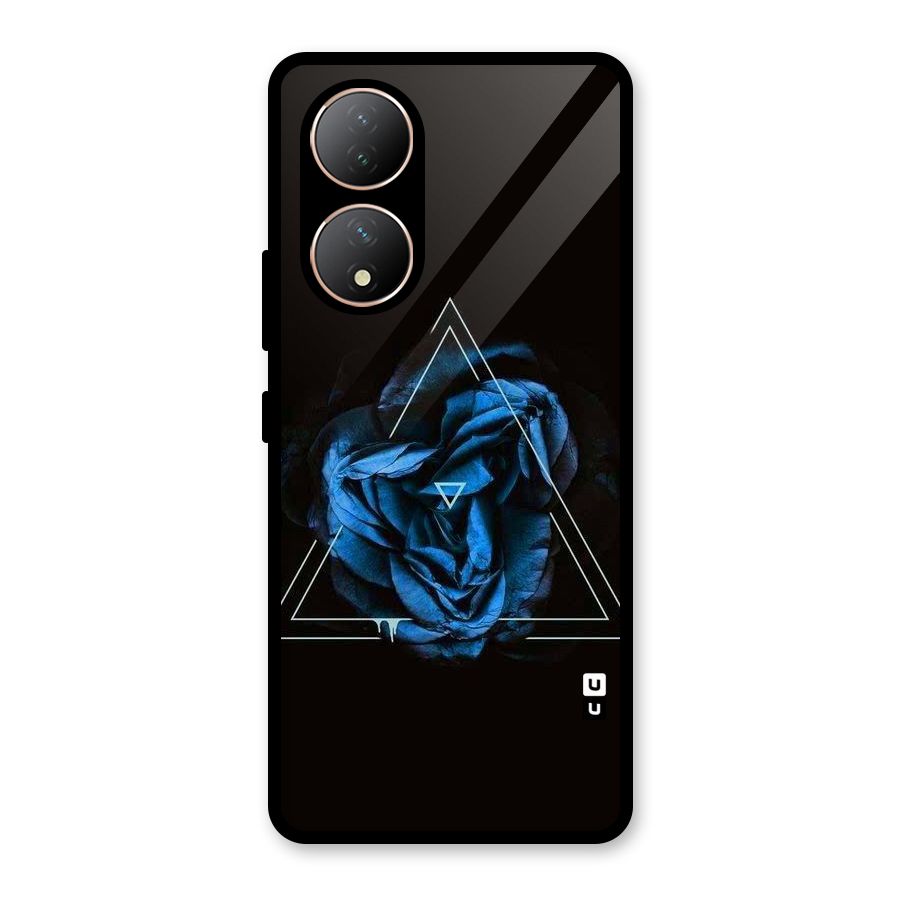 Blue Magic Triangle Glass Back Case for Vivo Y100