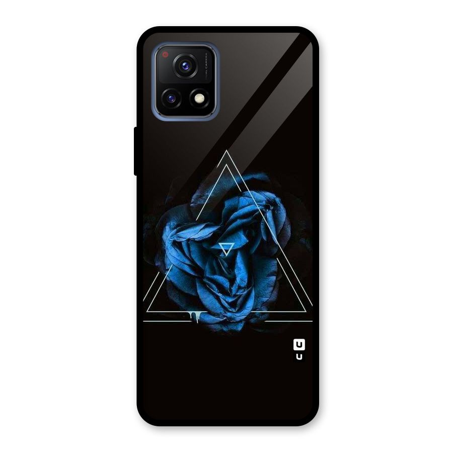 Blue Magic Triangle Glass Back Case for Vivo Y72 5G