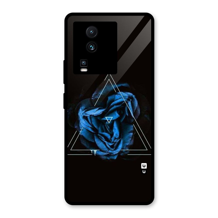 Blue Magic Triangle Glass Back Case for Vivo iQOO Neo 7