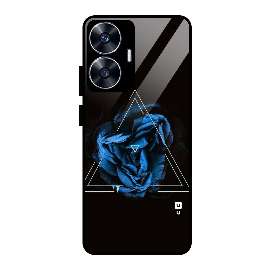 Blue Magic Triangle Glass Back Case for realme C55