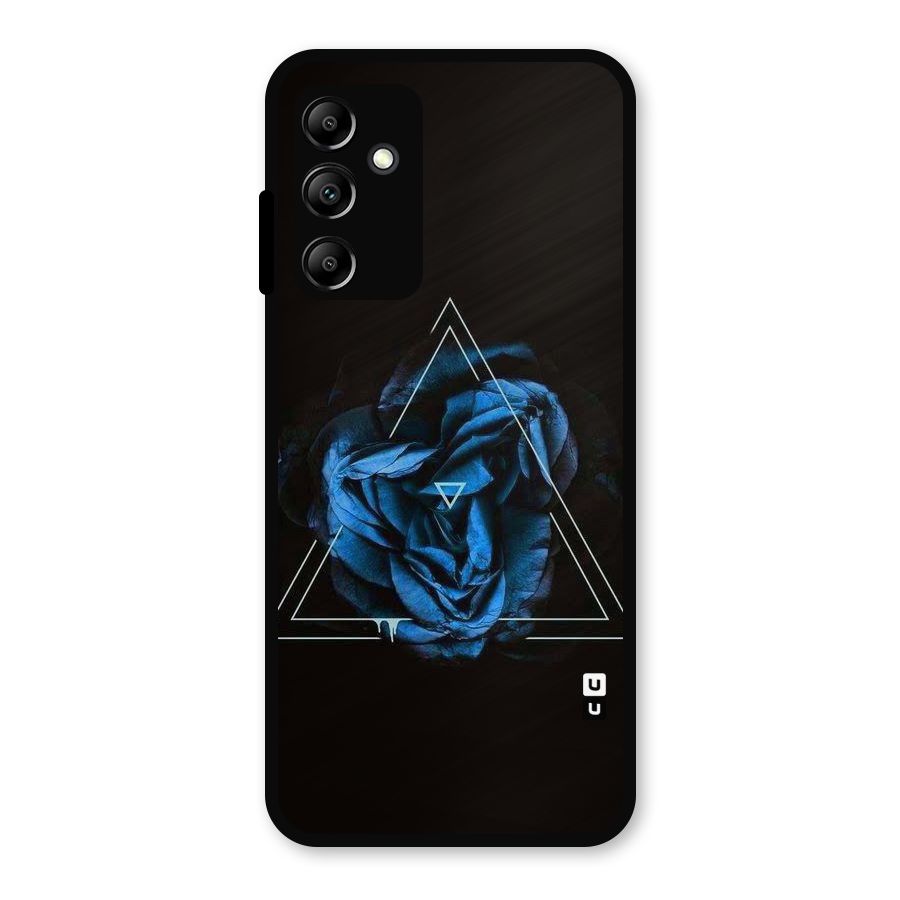 Blue Magic Triangle Metal Back Case for Galaxy A14 5G