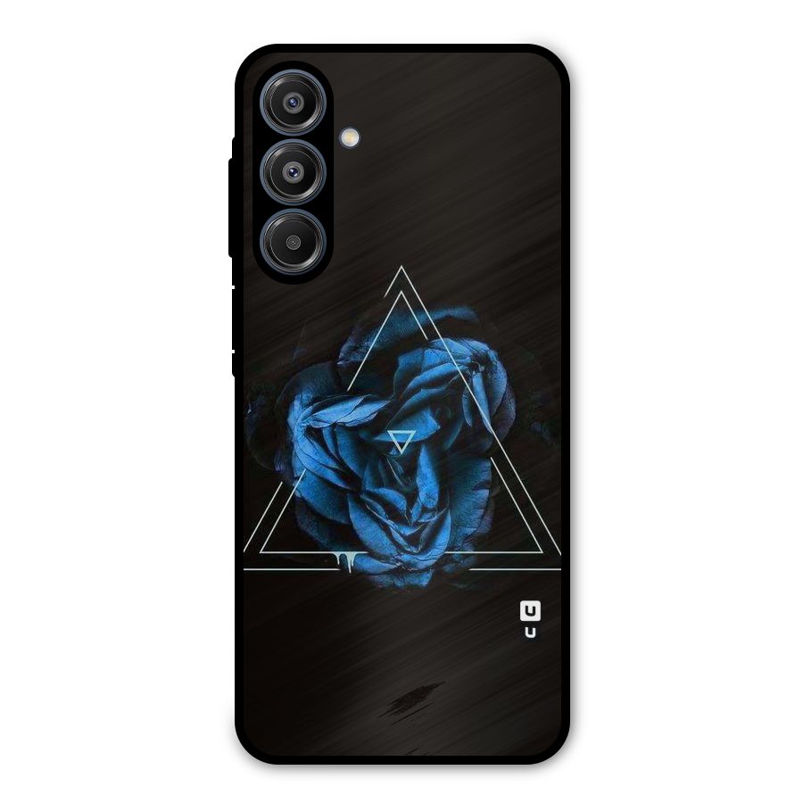 Blue Magic Triangle Metal Back Case for Galaxy A16 5G
