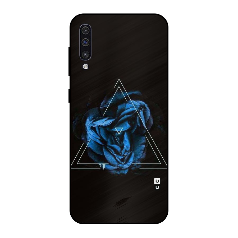 Blue Magic Triangle Metal Back Case for Galaxy A50s