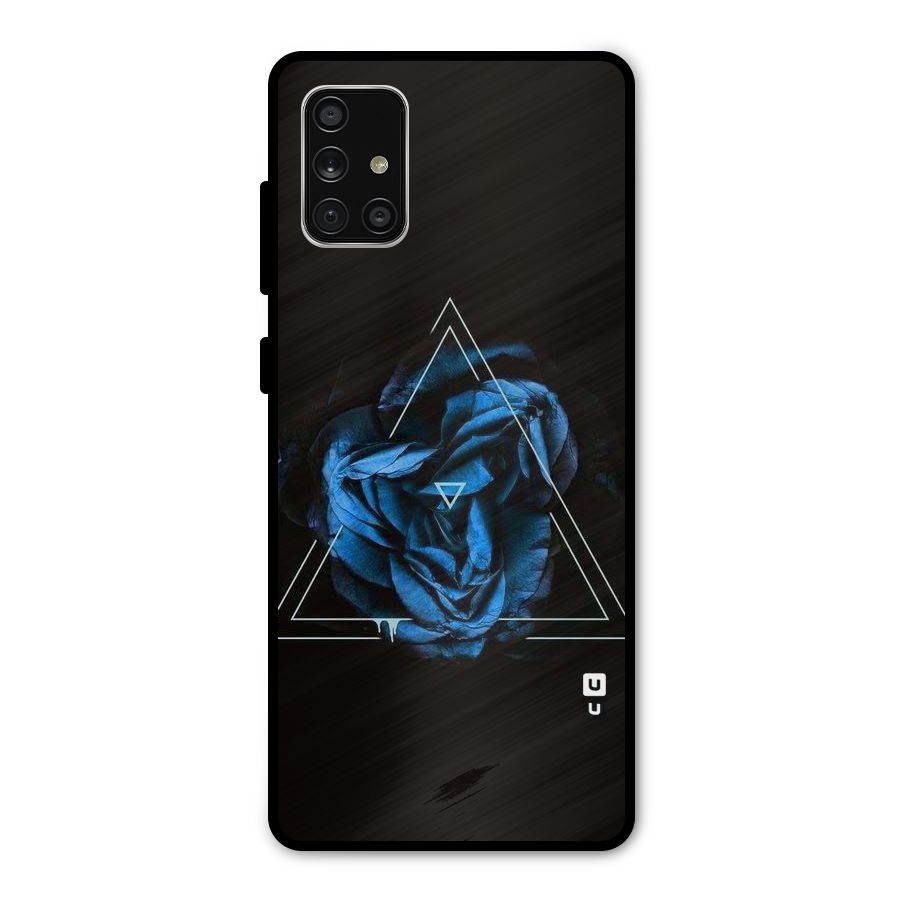 Blue Magic Triangle Metal Back Case for Galaxy A71