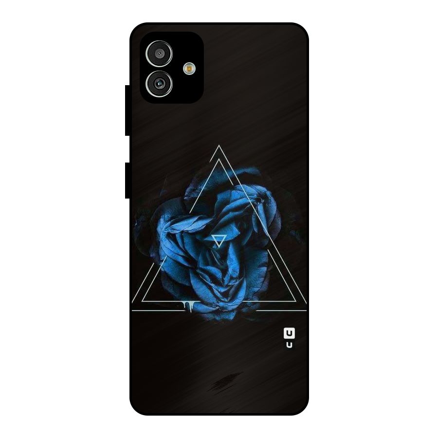 Blue Magic Triangle Metal Back Case for Galaxy M13 5G