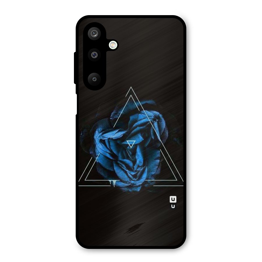 Blue Magic Triangle Metal Back Case for Galaxy M16