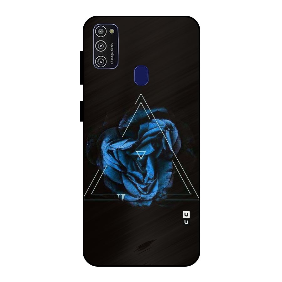 Blue Magic Triangle Metal Back Case for Galaxy M30s