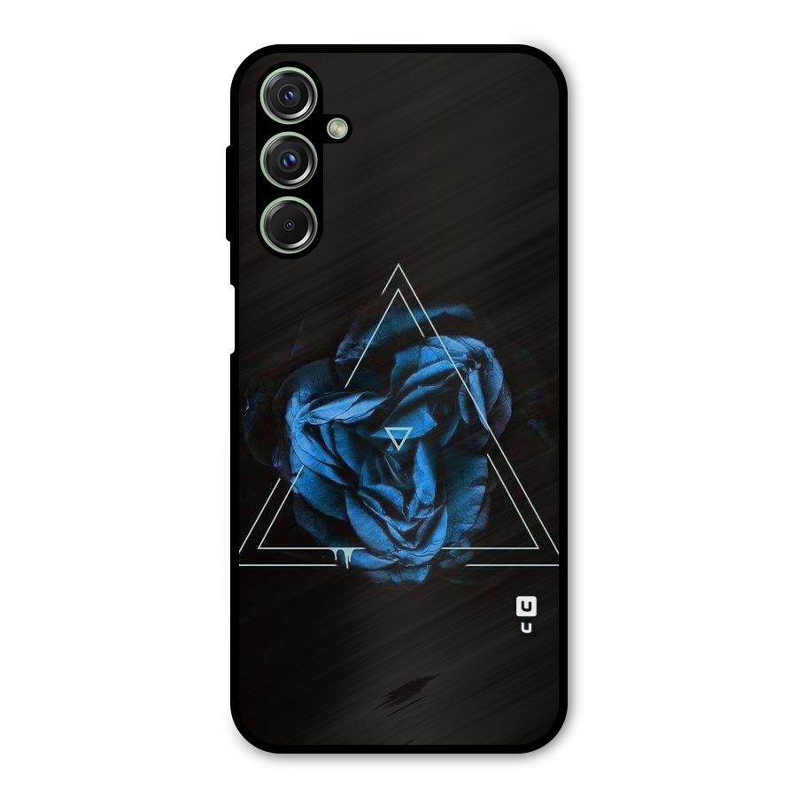 Blue Magic Triangle Metal Back Case for Galaxy M34